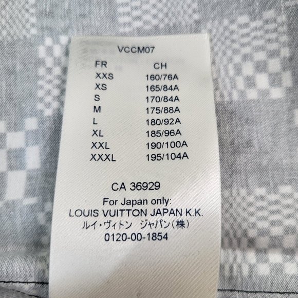 Louis Vuitton Men's Classic Black & White Damier Shirt - Picture 14 of 15